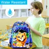 3Pcs Kids Backpack for Boys, 16" Lion Bookbag with Lunch Box, School Backpacks Set for Elementary Preschool Kindergarten 6