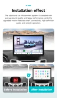 Écran intelligent pour voiture, autoradio Carplay Android Auto pour Ford Fiesta Mk 6 2009-2017 Fiesta Mk 7, lecteur vidéo multimédia, GPS stéréo, écran intelligent de 9 pouces, écran QLED, unité principale automobile, navigation, WIFI 5G, DSP, ADAS, USB, DVR, SWC, FM, AM, RDS, caméra 4