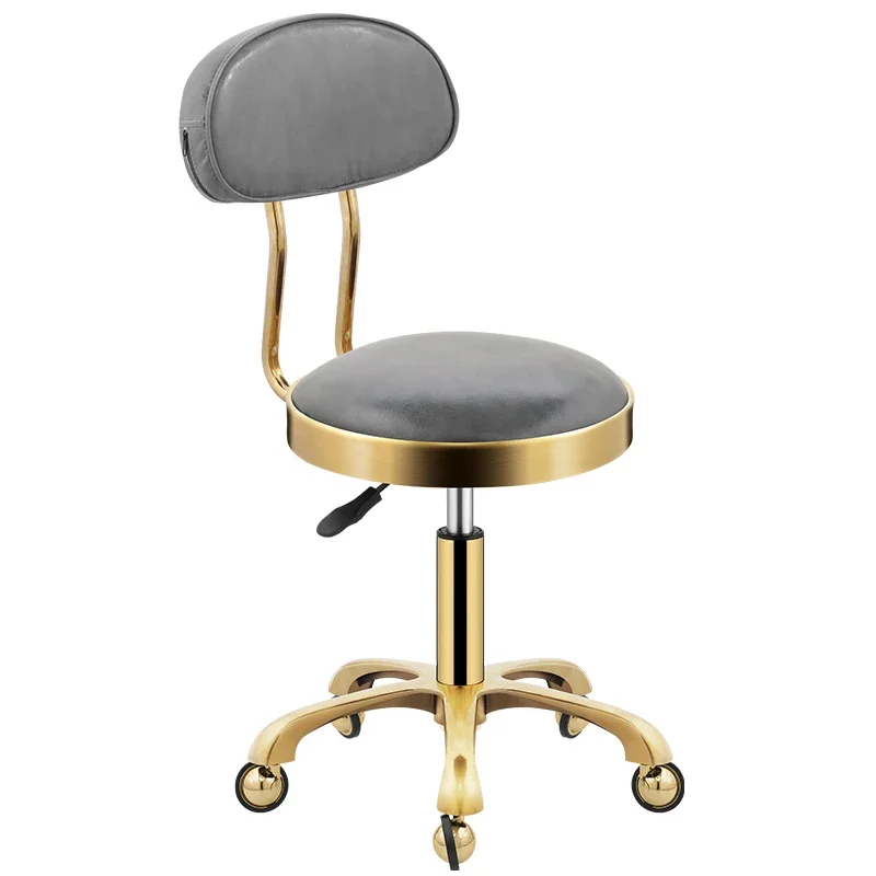 

Rotating Lifting Circular Stool Pulley Professional Barber Chair Lounge Pedicure Barber Chair Beauty Salon Stool