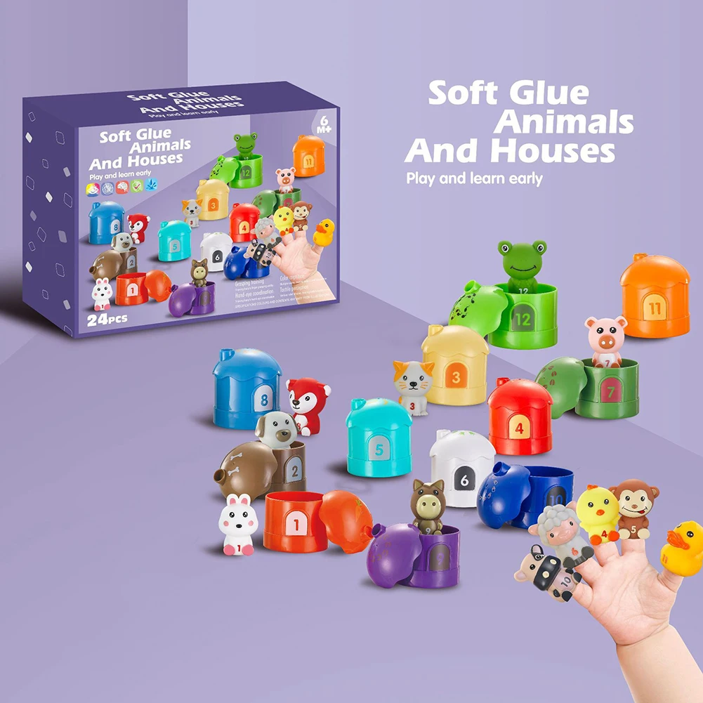 

Children's Finger Puppet Doll Set Durable Lightweight Finger Toy For Child