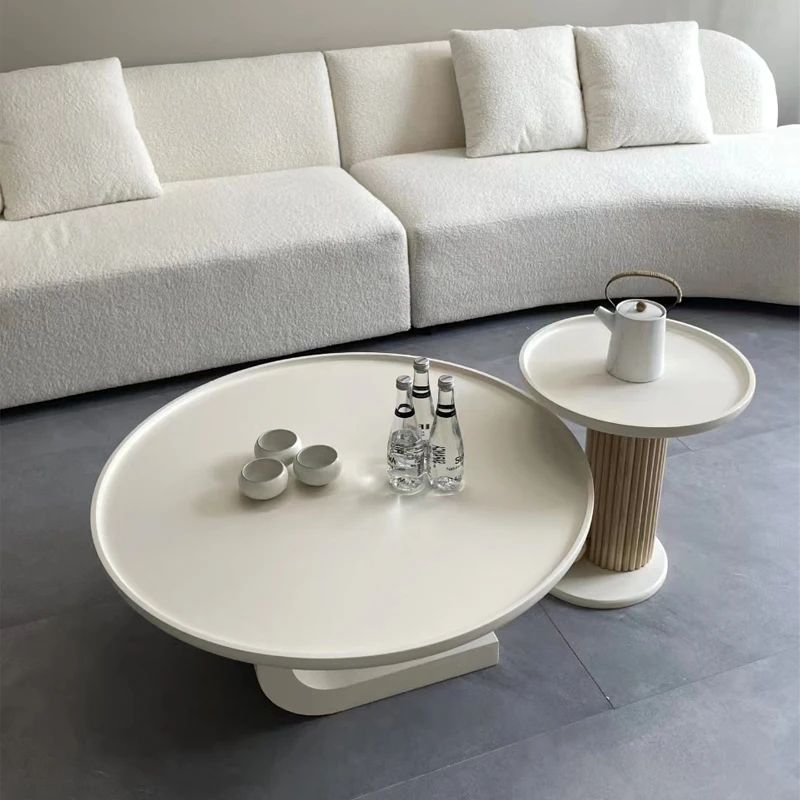 

Living Room Coffee Table Round Modern Design Nordic Wooden Side Table Floor Minimalist Tavolino Da Salotto Room Furniture