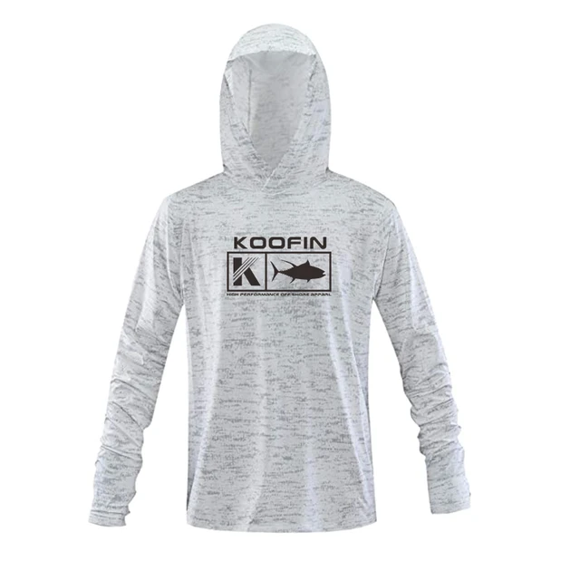 KOOFIN GEAR Performance Hooded Fishing Shirt Long Sleeve Hoodie Sun  Protection ;Charcoal;X-Large - UV Protection - High Quality - Affordable  Prices