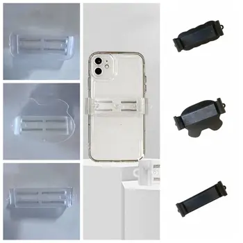 Supporto Trasparente per Telefono con Clip Posteriore Regolabile, Supporto Rimovibile a Forma di Orso per Smartphone