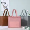StoBag 50pcs Wholesale Non-woven Shopping Tote Bag Shoulder Eco Fabric Large Reusable Storage Portable Custom Logo(Extra Fee) 1