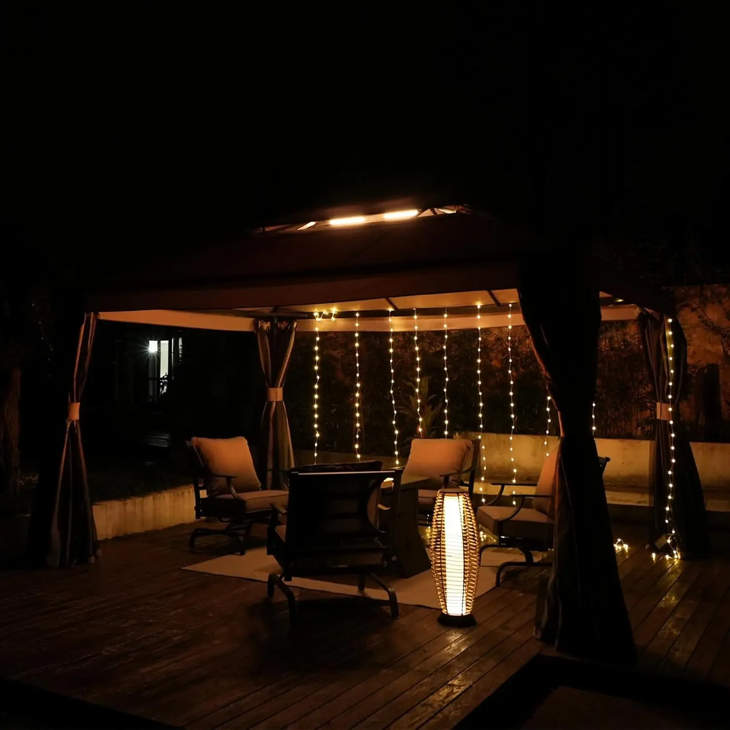 Grand Patio 10x13 Gazebo for Patios Outdoor with Mosquito Netting and Curtains Canopy for Deck Backyard Garden Lawns 4