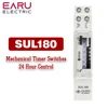 SUL180 15 Minutes Mechanical Timer 24 Hours Programmable Din Rail Timer Time Switch Relay Measurement Analysis Instruments New 1