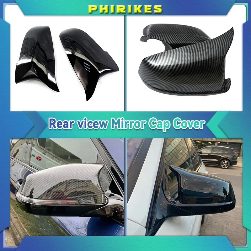 

for BMW 5 Series F10 F11 2010-2013 Car Rearview Mirror Cover Side Wing Protect Frame Covers Carbon Fiber Style Trim Shell