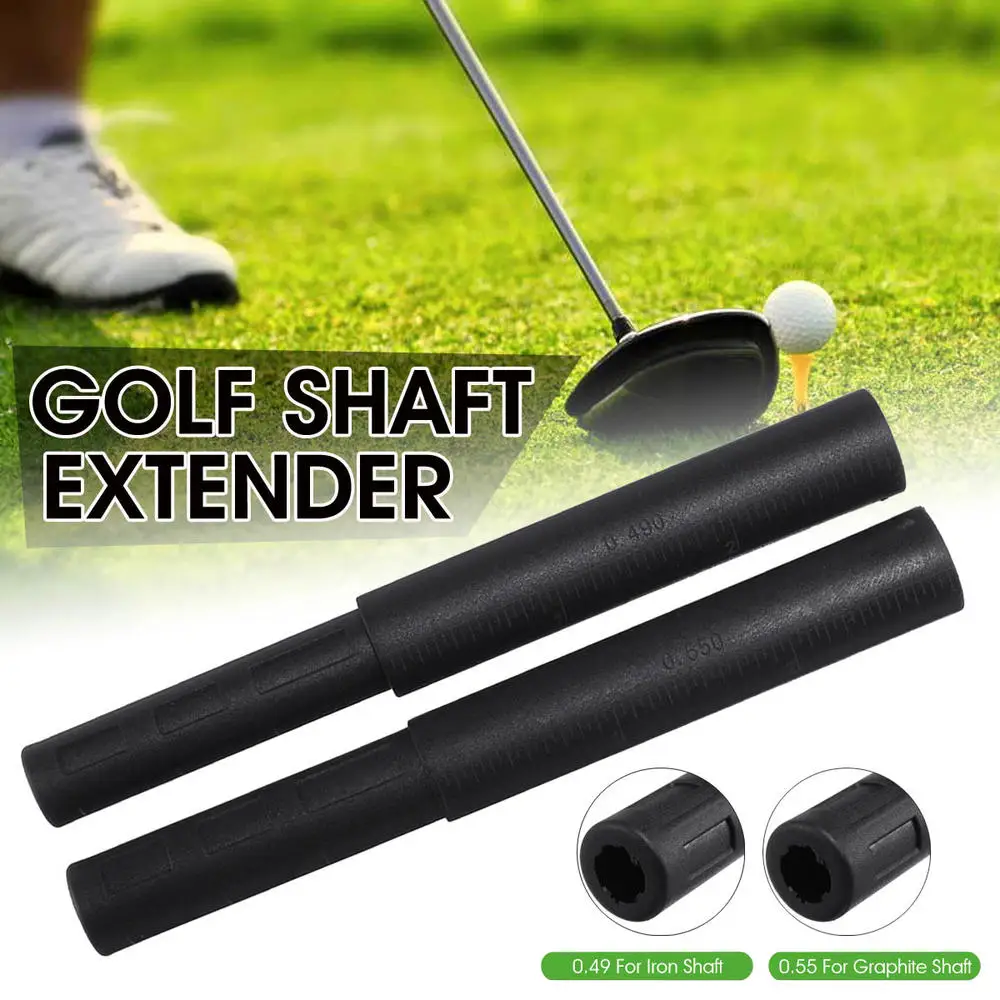 1Pieces Black Golf Club Carbon Fiber Extension Rods Kit Butt Extender Stick for Iron /Graphite Shaft Putter Golf Accessories 2