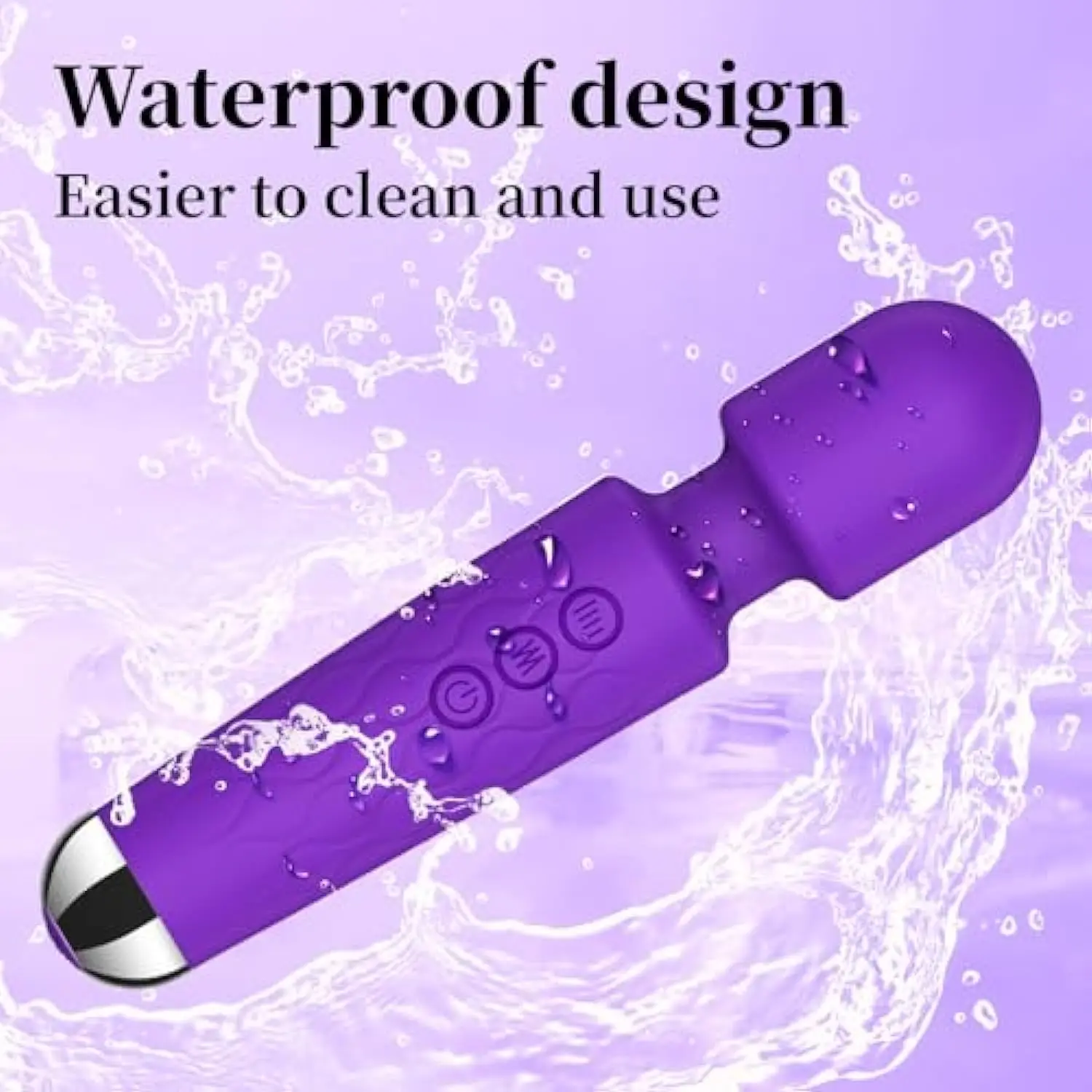 BackMassagerVibratorwithMemory8Speedsand20ModesWirelessPortableVibratorWadeSoft