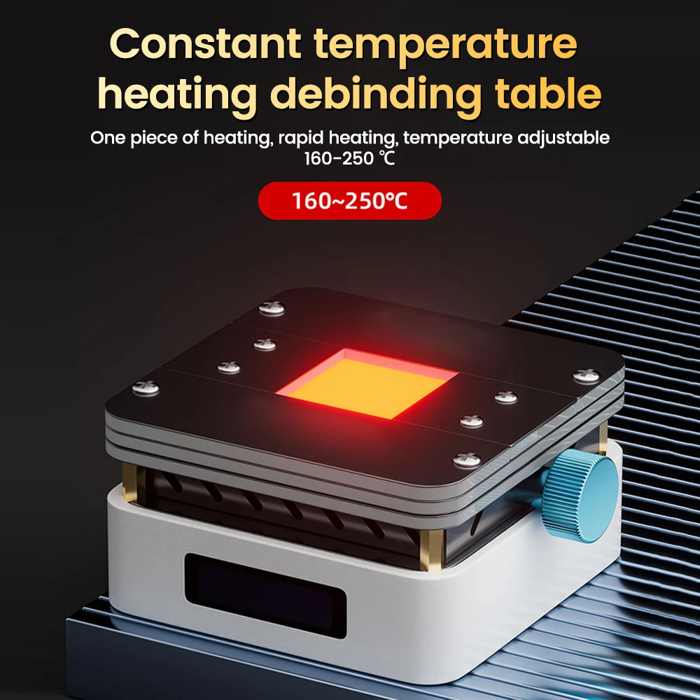 160℃~250℃ Constant Temperature Heating Degumming Table Glue and Tin Removal Repair Tools For Mobile Phone IC CPU PCB Motherboard maintenance glue removal constant temperature heating table easy tin removal for mobile phone pcb motherboard chip cpu repair