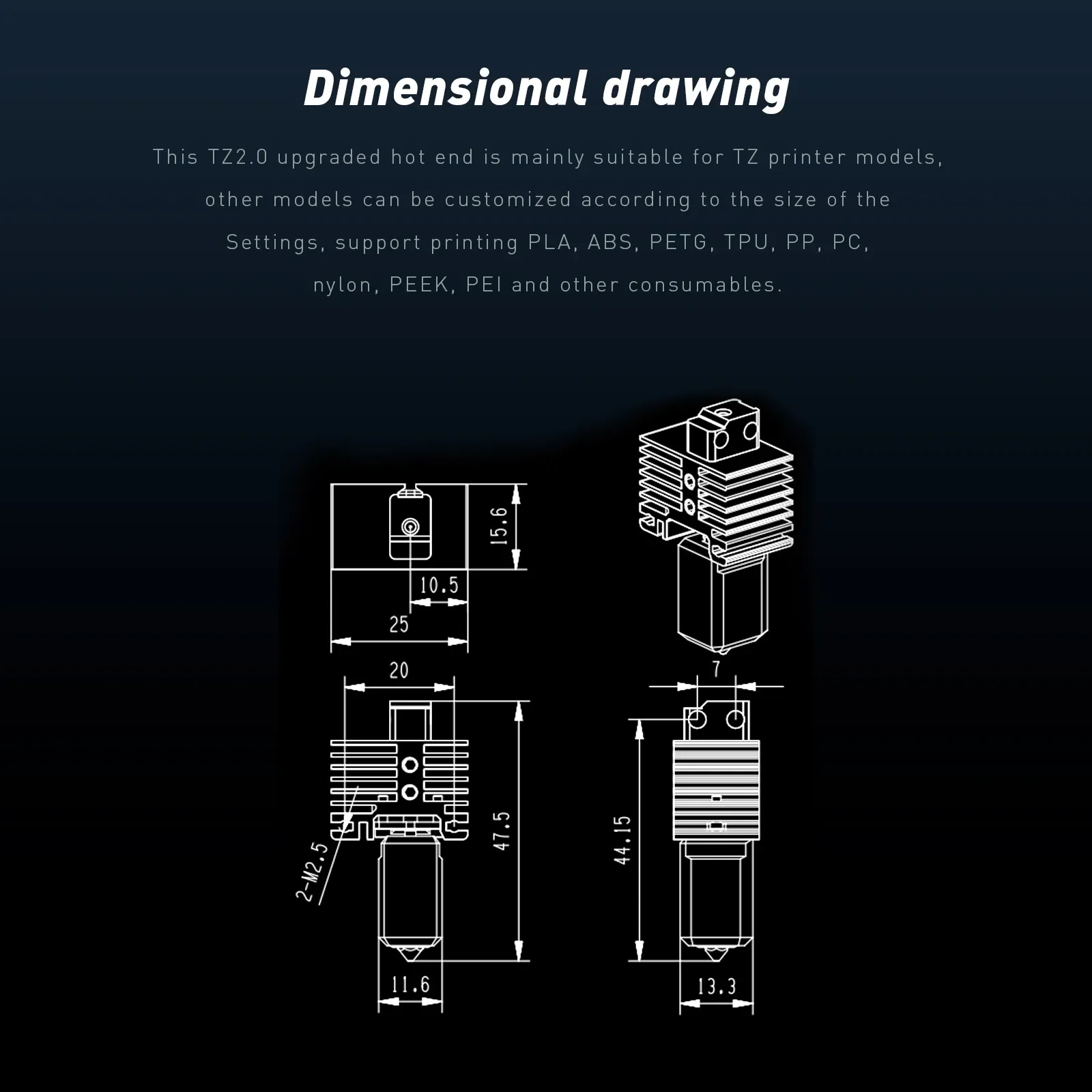 Kit De Buses En Acier Trempé MK8 Kit De Buses D'extrudeuse MK8 En Acier