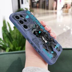 Stylish Boy's Trendy Phone Case Cover - Galaxy S22 (Light Blue 1)