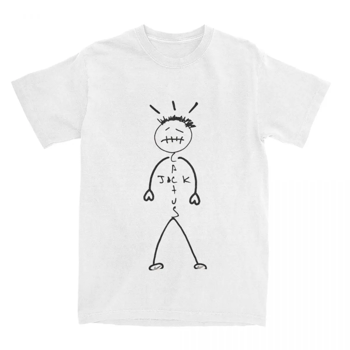 Magliette Da Uomo Travis Scotts Cactus Jack Hip-Hop 100% Cotone Abbigliamento Vintage Manica Corta Girocollo T-Shirt Estive