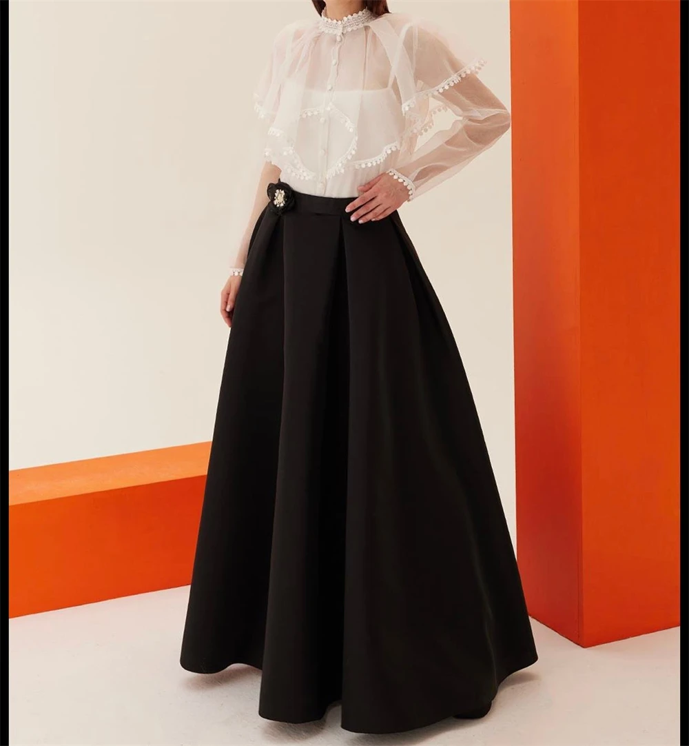 

Jiayigong Fashion Jewel Ball gown Celebrity Evening Sequin Flowers Fold Draped Satin vestidos de festa فستان سهرة نسائي فخمه