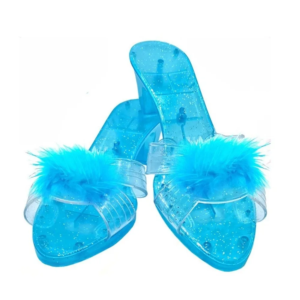 Rollenspiel-Prinzessinnen-Kristallschuhe für Bühne, Maskerade, besondere Anlässe, Dekorationen, Kinderschminke, Simulation – Detail 9