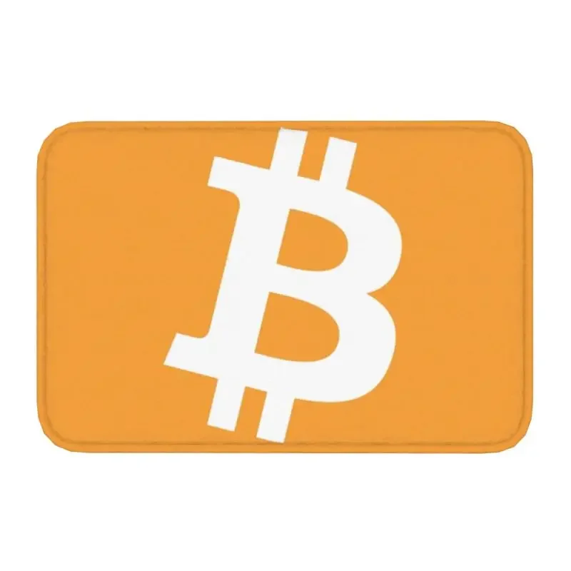 

Custom Bitcoin Doormat Non-Slip Entrance Kitchen Bathroom Floor Door Mat BTC Cryptocurrency Garden Rug Carpet Footpad