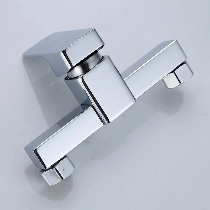 

Bathroom Shower Faucet System Hot and Cold Water Mixer Single Lever Handle Smooth Water Flow Less Water Consumption