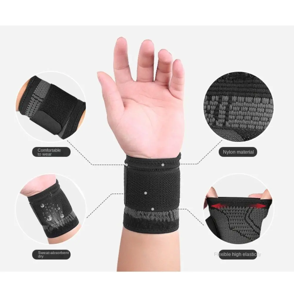 Wrist Brace 1PC Sports Compression Wrist Brace Thin Breathable Adjustable Hand Wrap Support Wristband for Basketball Badminton wrist brace,wrist guard,wrist support