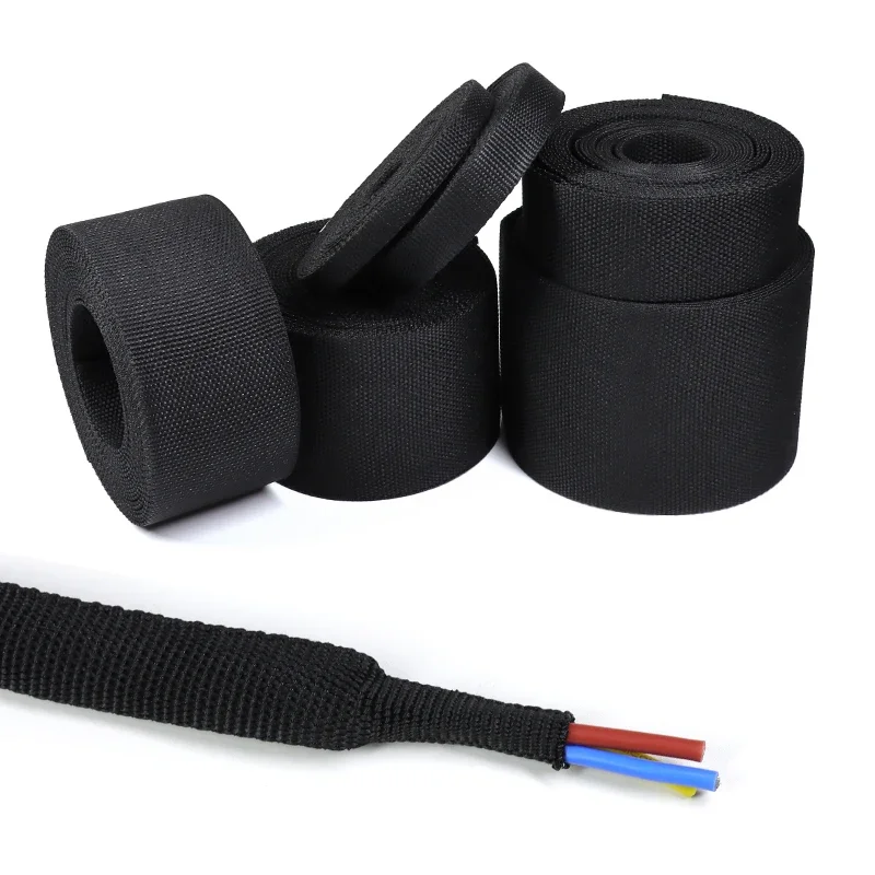 Manicotto Del Cavo Intrecciato Tubo Termoretraibile 6/8/10/12Mm Isolamento Ignifugo Pet Auto Line Organizer Wire Wrap Guaina Di Protezione