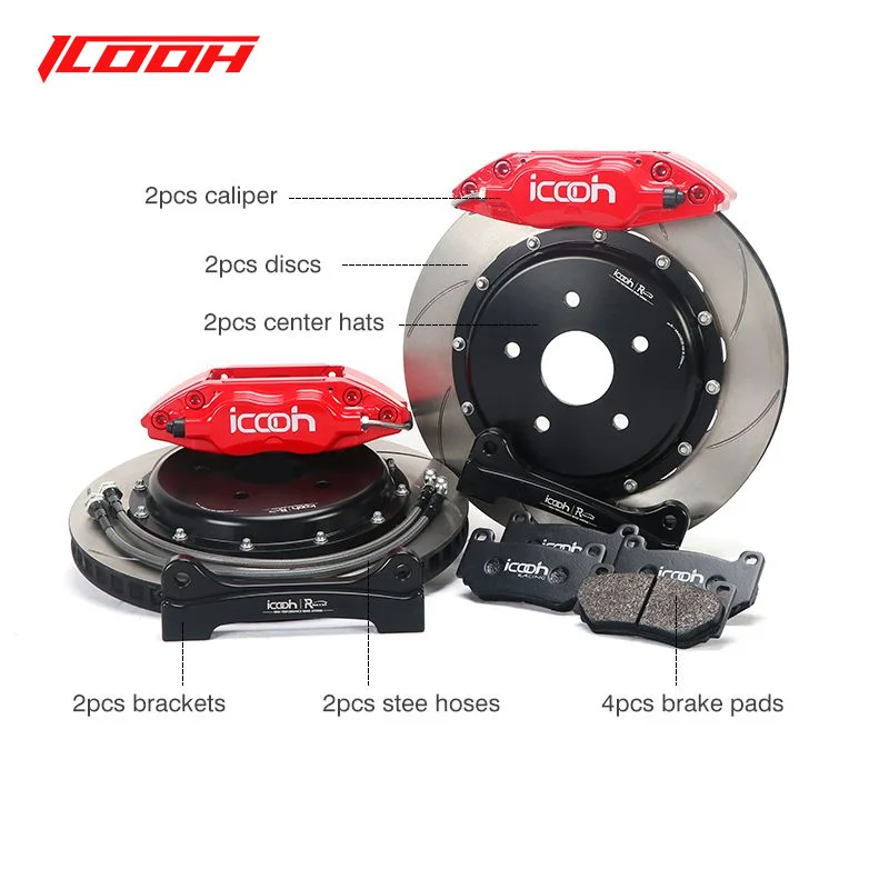 

Factory directly Brake Kit IC-7600 4 piston Big Brake Caliper customized color with rotor for nissan teana j32