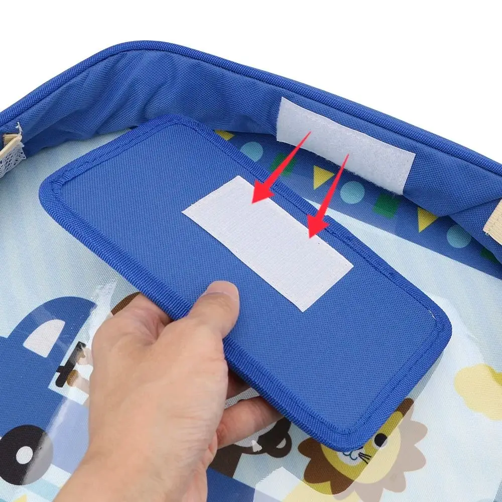 Portable Snack Tray Baby Car Seat Tray PVC Dining Kids Toy Holder Desk Ox Cloth Car Table Dining Plate