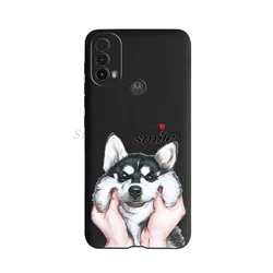 Black Silicone Shockproof Phone Case - Soft Protective Cover for Moto E40 (Picture-C01)