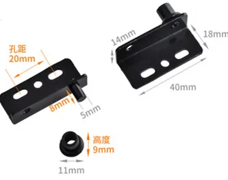 

20pcsset Invisible Cabinet Hinge Up and Down Door Pivot Hinge for Wood Panel Cupboard Display support bracket Furniture Hardware