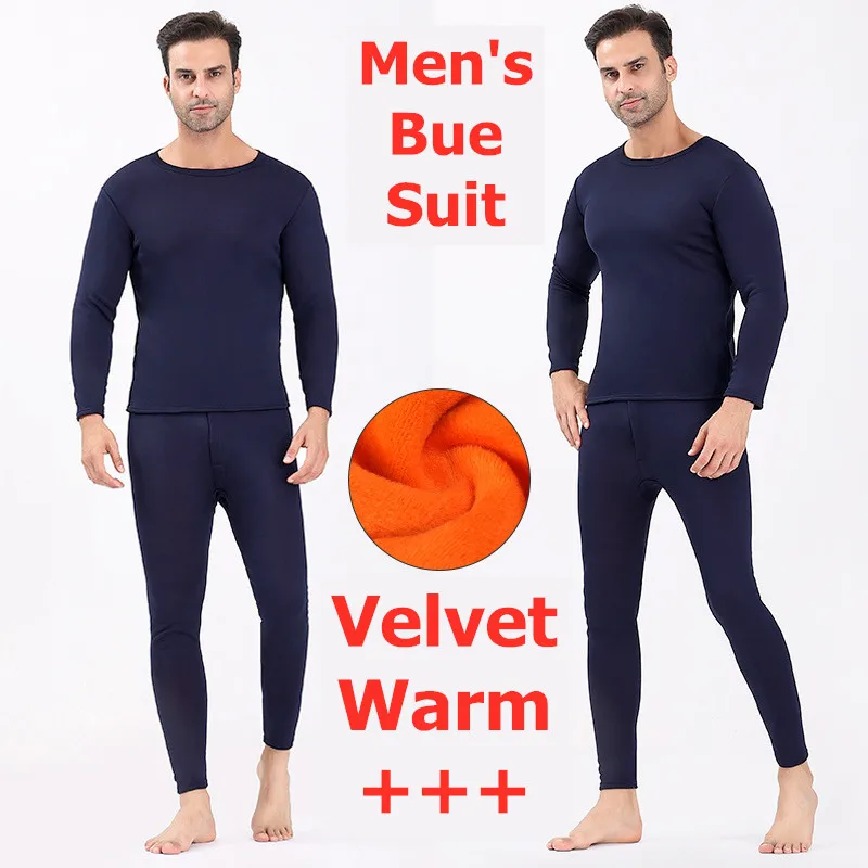 Yasuk Winter Men's Women's Thermal Underwear Long Johns Warm Solid Soft Casual Double Faced Velvet Plush Top With Pants Thick