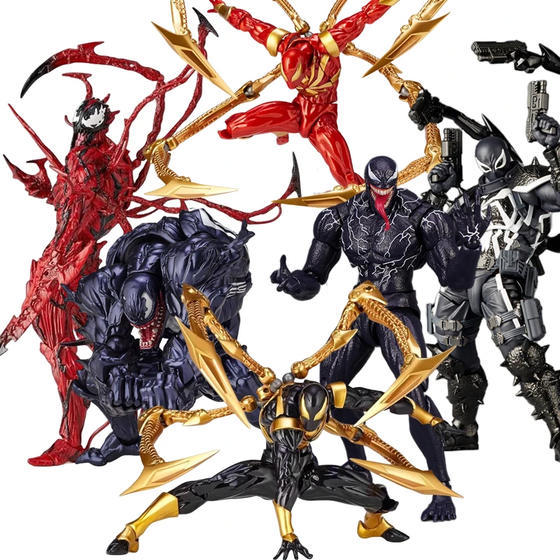 アメコミフィギュアセット Venom Carnage Iron Spider AMAZING YAMAGUCHI Venom Carnage Iron Spider Man Agent Venom