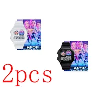 2026*K-POP Demon Hunters Sports Watches Anime Digital Watches Multifunction Waterproof Wristwatch Silicone Electronic Clock Gift