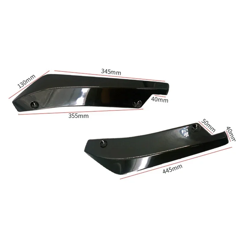 Universal Car Front Rear Bumper Strip Lip Spoiler Diffuser Splitter Scratch Protector Carbon Fiber Winglets Side Skirt Extension