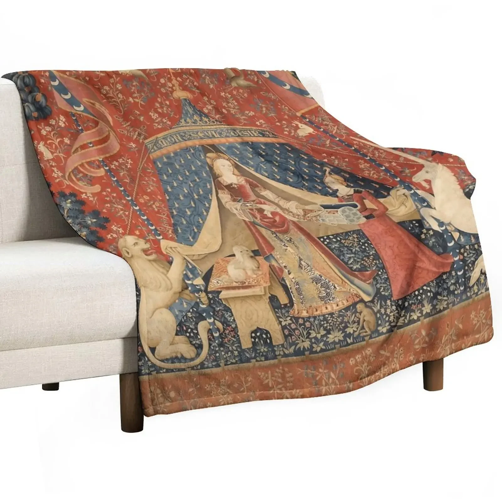 

The Lady And The Unicorn Art Print Throw Blanket Sleeping Bag Summer Beddings Soft Plaid Blankets