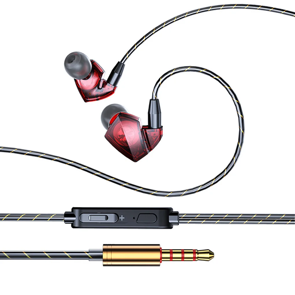 

Wired Earphone Wire Headphone Exercise Durable Practical Sporting