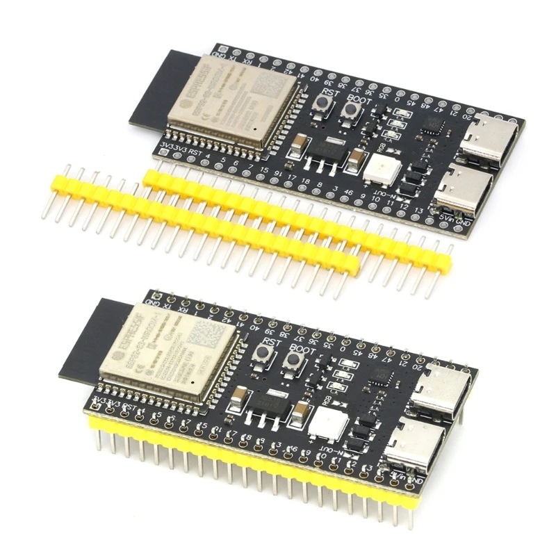 

RGB WiFi+BLE5.0 Dev Board - ESP32-S3-WROOM-1-N16R8(16M Flash/8SRAM) Drop Shipping