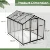 LZBEITEM 6x8 ft Polycarbonate Greenhouse for Outdoor Upgraded Heavy Duty Aluminum Frame Walk-in Green House Garden 2