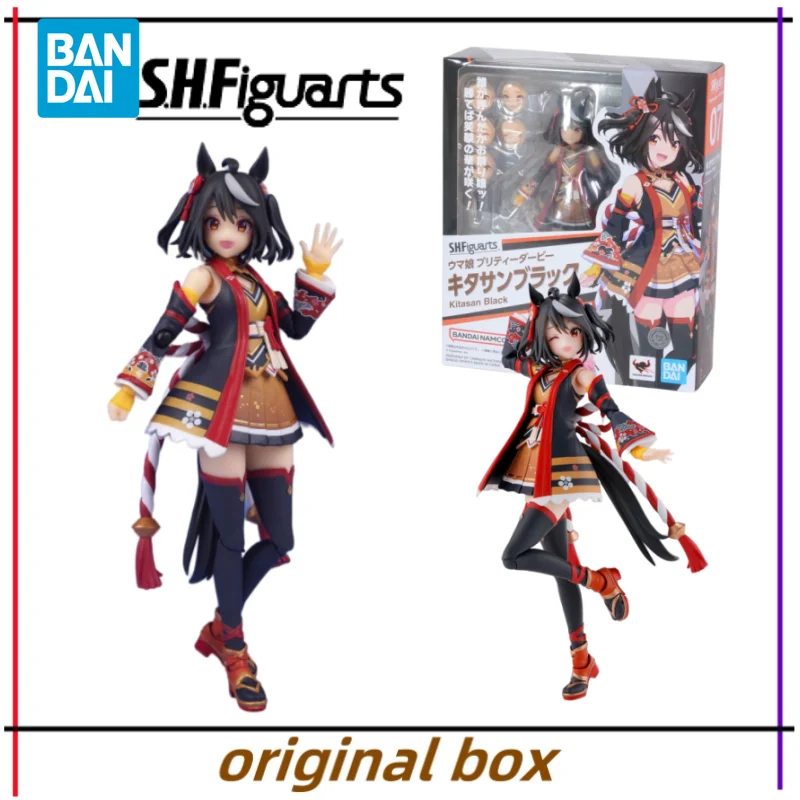 

Bandai Figure Model Umamusume Pretty Derby SHF Kirasan Black Anime Figures Toys Collectible Gift for Kids Genuine New Unopened