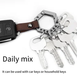 Titanium Alloy Keychain Car Keychain Pendant Gadget Rental Public Keychain