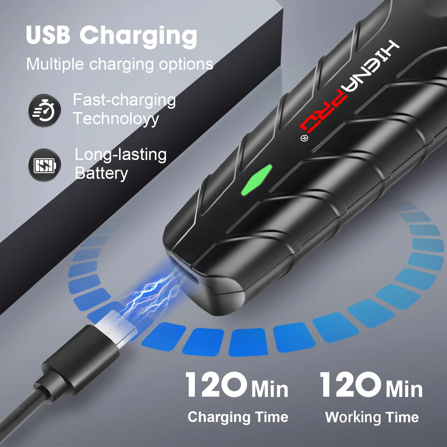 최신 전문 전기 머리 깎기 600mAh 충전식 무선 이발사 머리 트리머 전기 면도기 면도기 남성용