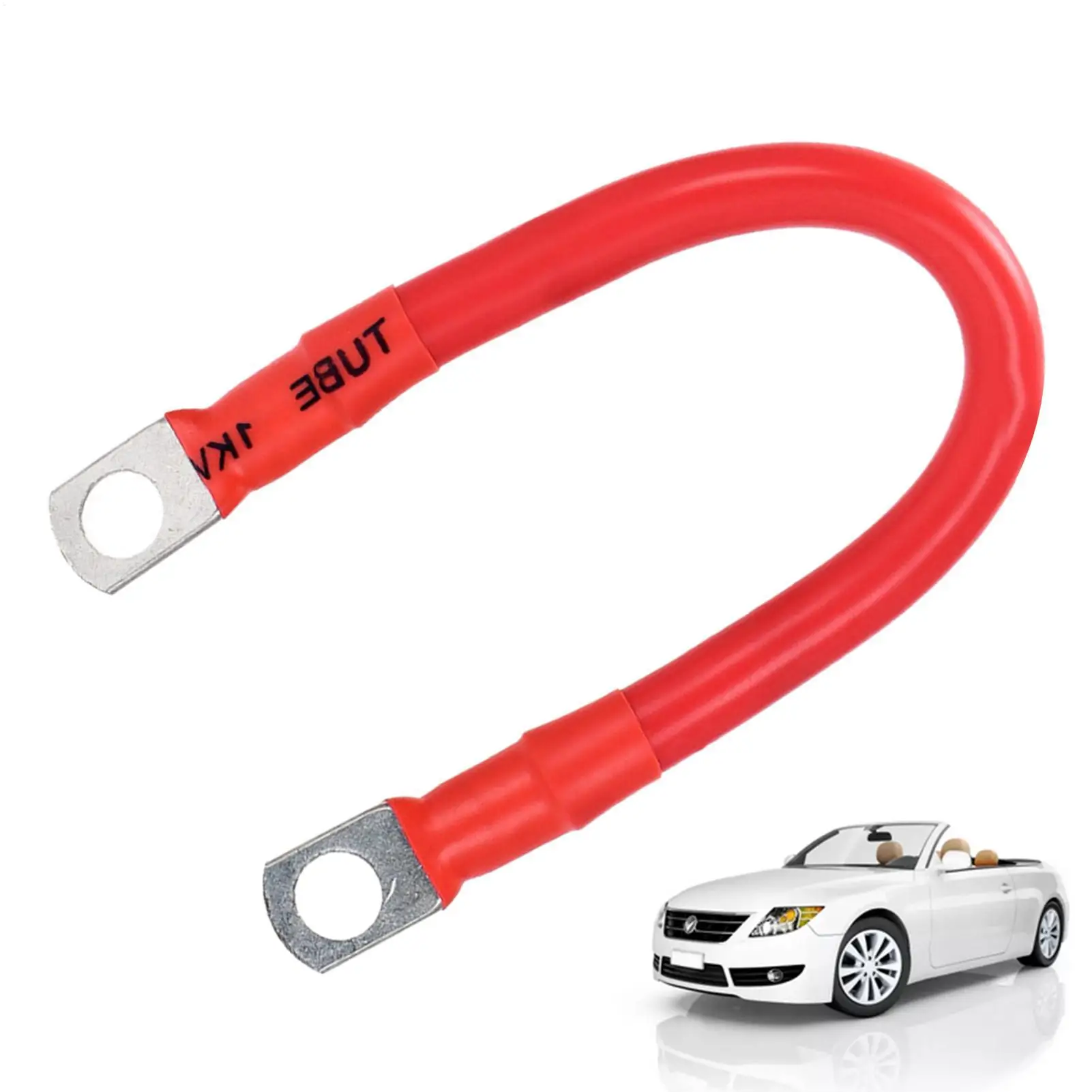 Durable Marine-Grade Car Battery Connector Cable - 30cm PVC Insulated Jacket