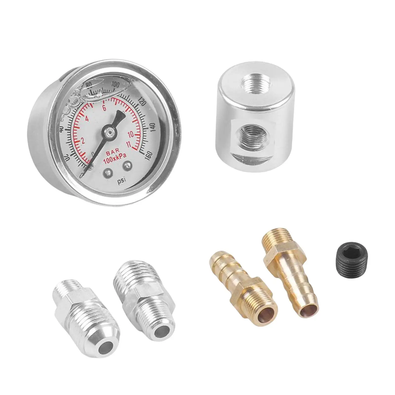 Fuel Pressure Gauge 1/8 NPT High for '88 '00 AliExpress