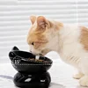 Cat Bowl Pet Accessories Ceramic Diagonal High Feet Cute Protection Cervical Spine Dog Bowl Drink Water Bowl Pet Supplies 5