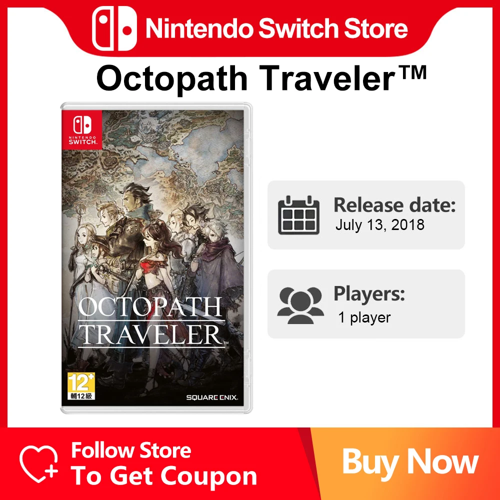 Octopath Traveler Nintendo Switch Offerte Di Gioco 100% Scheda Di Gioco Fisica Originale Ufficiale Rpg Adventure Genere Per Switch Oled Lite
