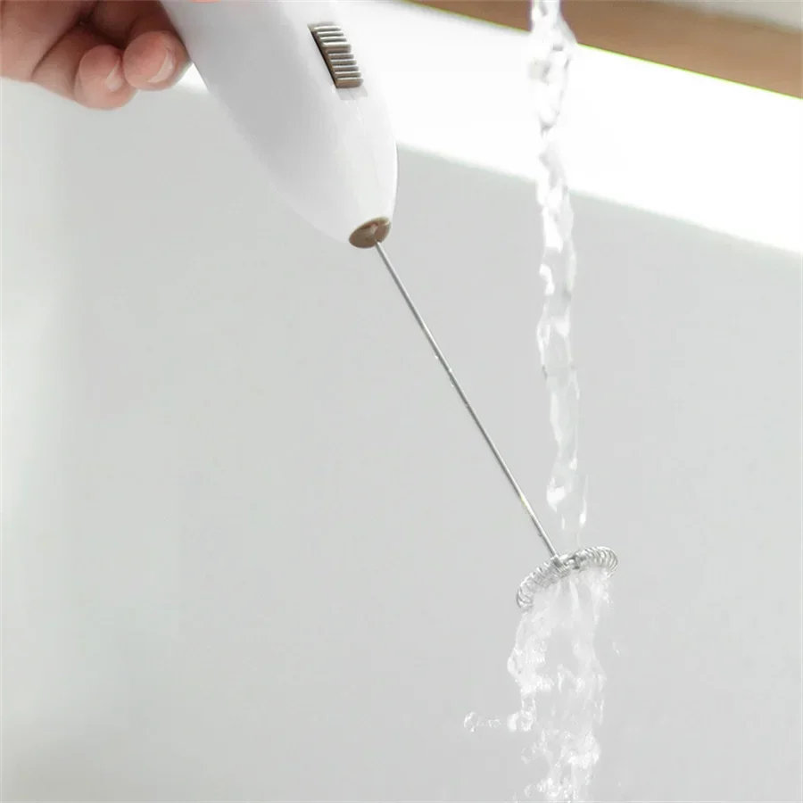 Mini Electric Handheld Egg Beater Household Kitchen Stainless Coffee Bubble Drink Mixer Milk Whisk Beat The Cream Stirring egg beater food mixer electric whisk handheld electric whisk