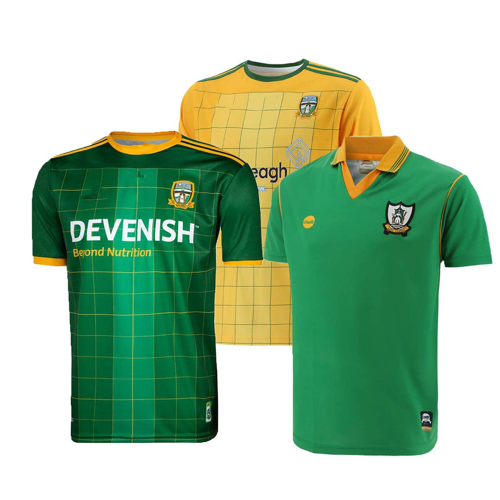 

Ретро Джерси Meath GAA 3 в полоску Home/Hurling Away/