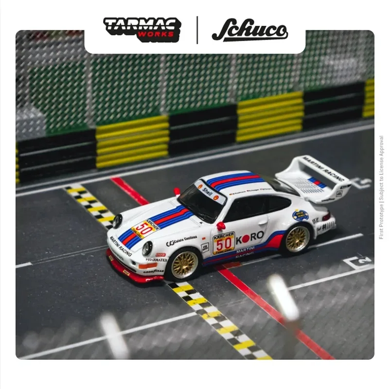 

Tarmac Works x Schuco 1:64 911 Turbo S LM GT 24H Le Mans 1995 #50 литая модель автомобиля