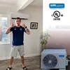 18000 BTU Mini Split Air Conditioner Ductless Inverter System 18.3 SEER2 with Heat Pump 220V 1.5 Ton,with Installation Kit 6