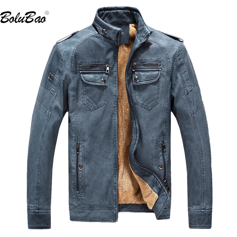 

BOLUBAO 2023 Outdoor Casual Jacket for Men Solid Color Warm Slim Coat High Quality Design Hot Street Wear Jacket For Men