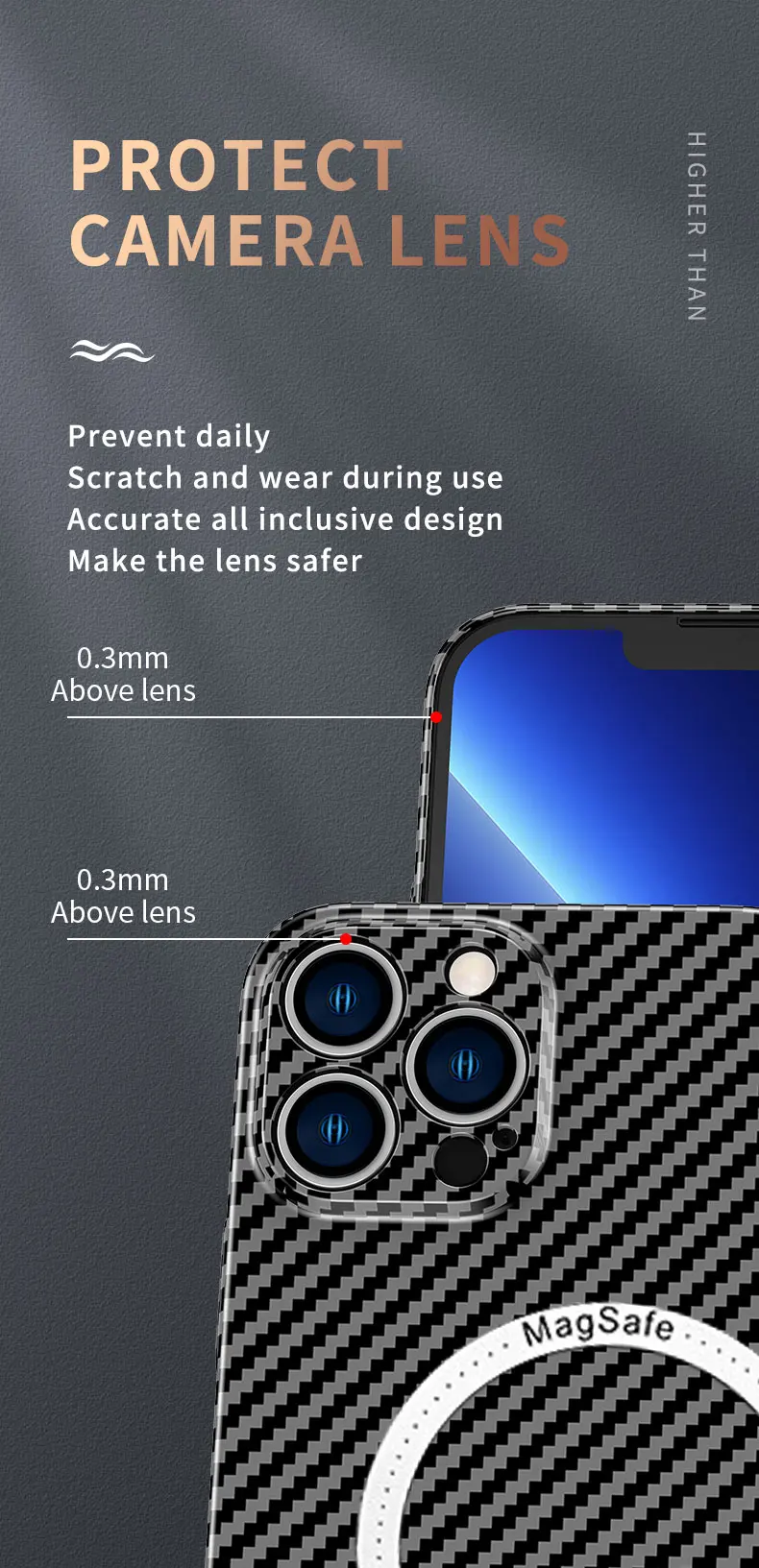 Carbon Fiber Texture Magnetic Wireless Charging Iphone Case