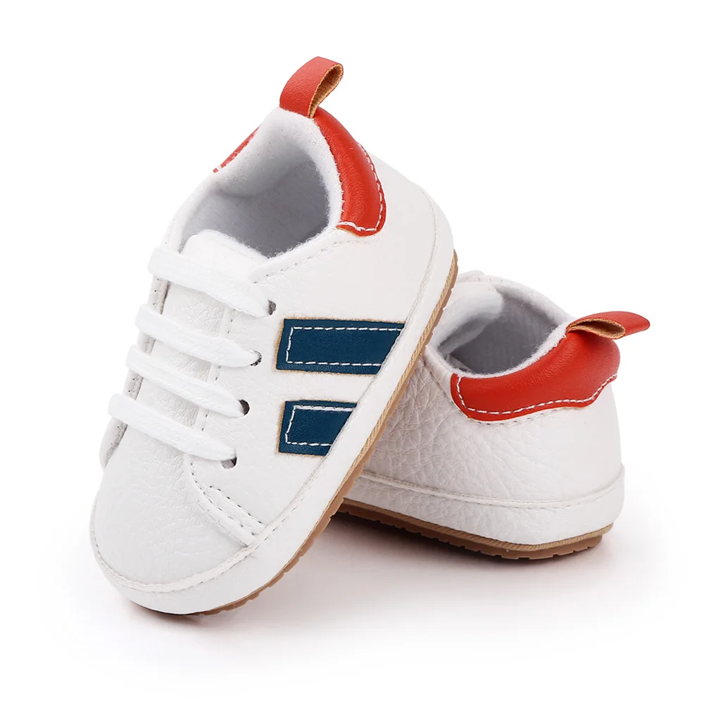Baby Casual Shoes Non-slip Sole and PU for Toddler Boys and Girls Outdoor Walking Sneakers