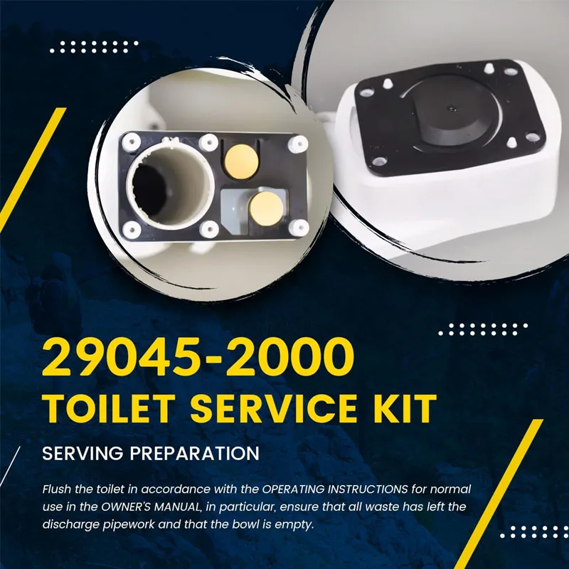 29045-2000 Marine Manual Toilet Service Kit Compatible with Jabsco Manual Toilet Models 29090-2 and 29120-2 ,(1998 and 2007)